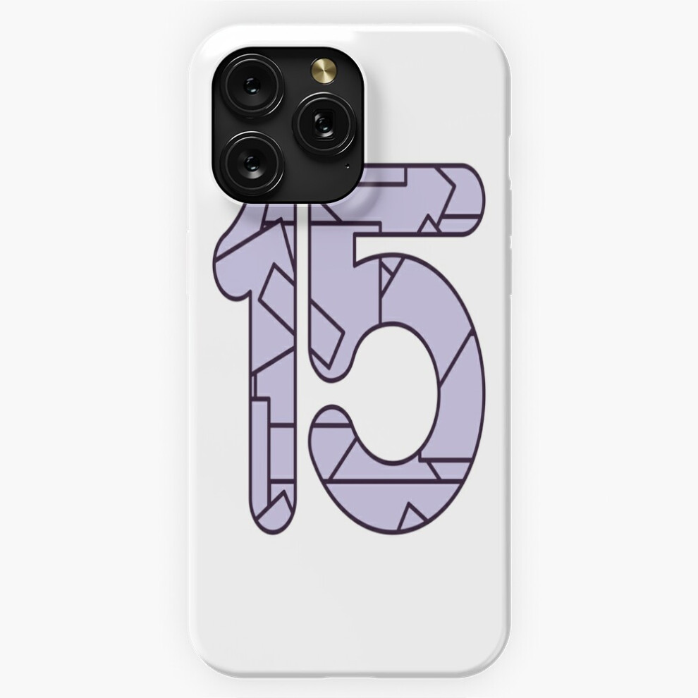 (The Number Fifteen (15) In Purple=6241) Phone Case For Iphone Samsung 19 18 17 16 14 13 12 11 Plus Pro Max Galaxy S28 S27 S26 S25 S24 S23 S22 U Light/Purple 4741628090306