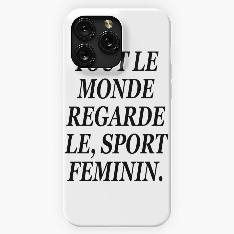 Photos - Case  Phone  for iPhone Samsung 19 18 17 16 14 13 12 11 Plus Pro Max Galaxy S28(French everyone watches women's sports=6089)
