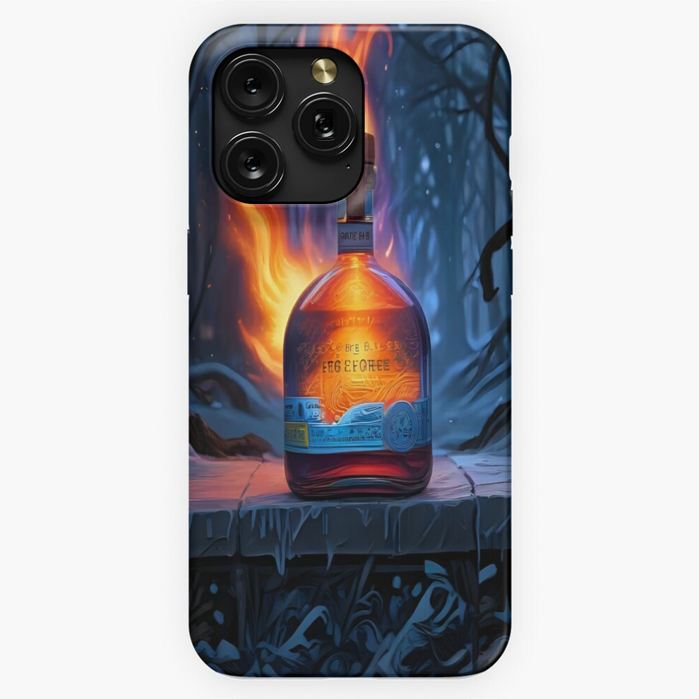 (Alcohol Bottle, Digital Art, Fire Ice=5967) Phone Case For Iphone Samsung 19 18 17 16 14 13 12 11 Plus Pro Max Galaxy S28 S27 S26 S25 S24 S23 S22 Ult 4741628087511