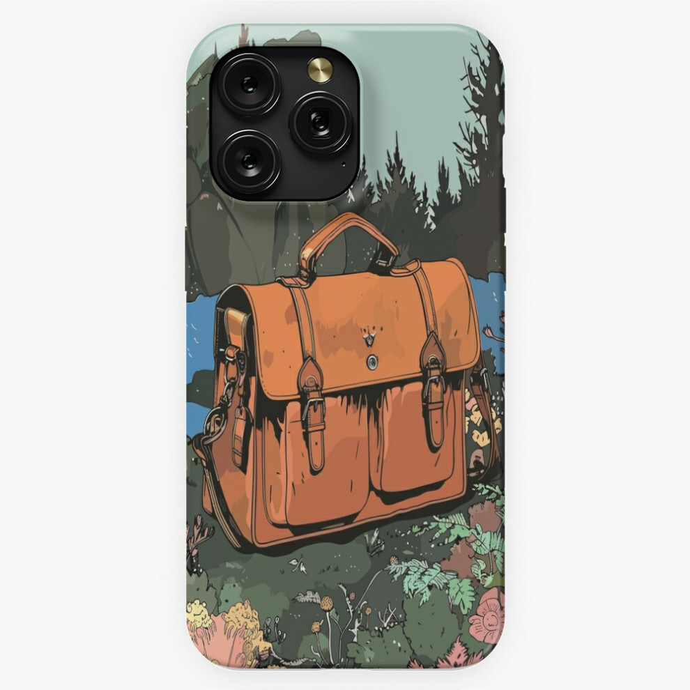 (The Scholar's Companion: Leather Satchel - Academia Aesthetic=5478) Phone Case For Iphone Samsung 19 18 17 16 14 13 12 11 Plus Pro Max Galaxy S2 Dark 4741628082523