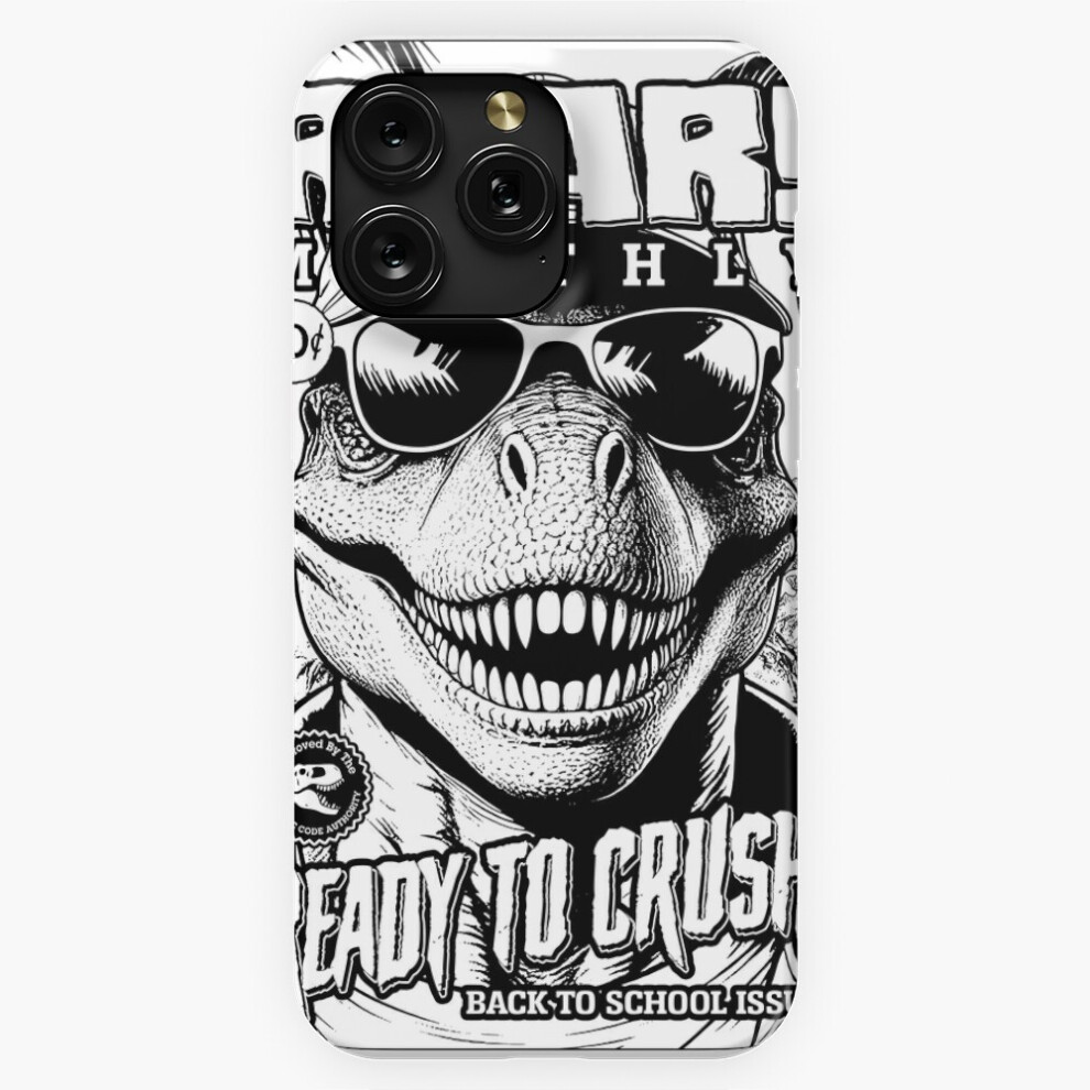 (Back To School Dinosaur Funny T-Rex Roar Crush Magazine=6674) Phone Case For Iphone Samsung 19 18 17 16 14 13 12 11 Plus Pro Max Galaxy S28 S27 S26 S 4741628094724