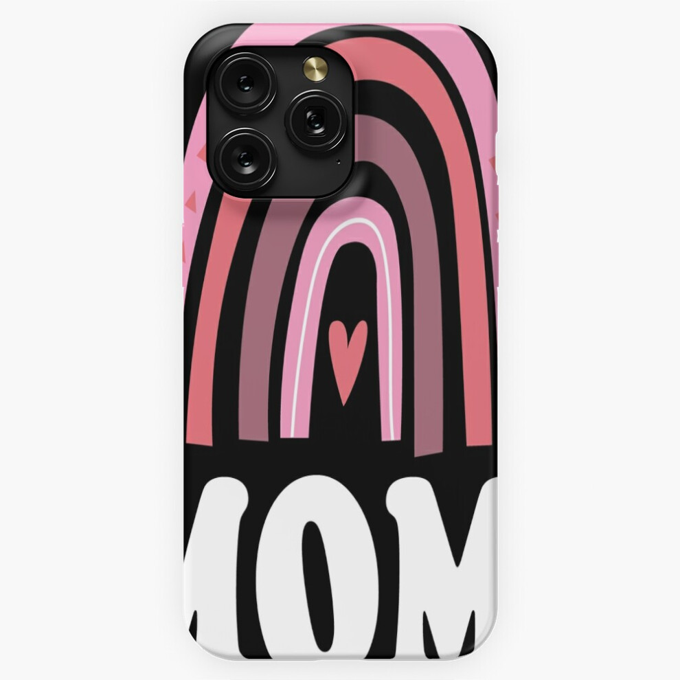 (Mom4 Mom Of 4 Mother Of Four Bohemian Rainbow Boho Style Mothers Day Stuff For Mom From Daughter Or ) Phone Case For Iphone Samsung 19 18 17 16 14 13 4741628096438