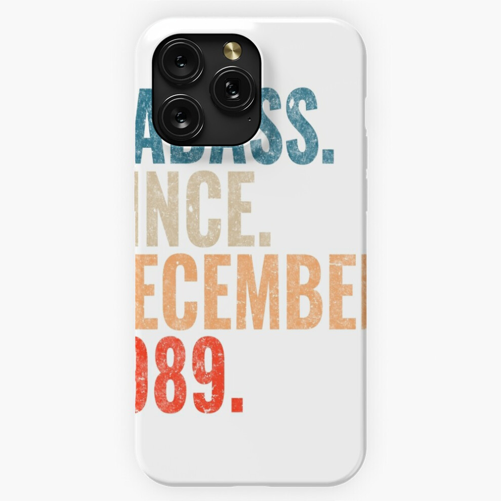 (Badass Since December 1989 Vintage 1989 December Birthday Gift=7321) Phone Case For Iphone Samsung 19 18 17 16 14 13 12 11 Plus Pro Max Galaxy S28 S2 4741628101323