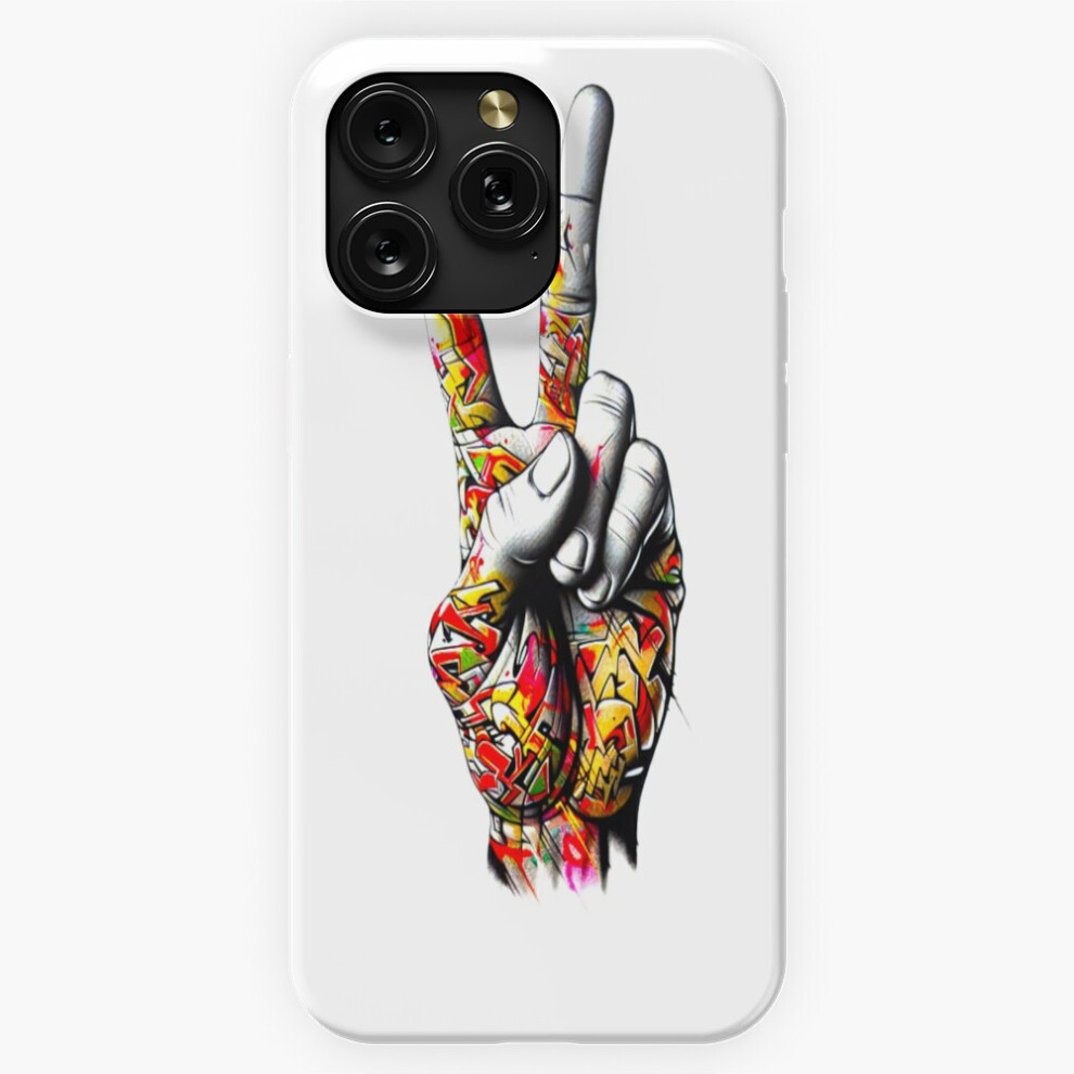 (Peace Sign Graffiti Hand Colour Summer Vibe=7323) Phone Case For Iphone Samsung 19 18 17 16 14 13 12 11 Plus Pro Max Galaxy S28 S27 S26 S25 S24 S23 S 4741628101347