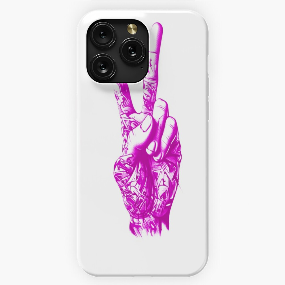 (Peace Sign Graffiti Handk Summer Vibe=7037) Phone Case For Iphone Samsung 19 18 17 16 14 13 12 11 Plus Pro Max Galaxy S28 S27 S26 S25 S24 S23 S White 4741628098425