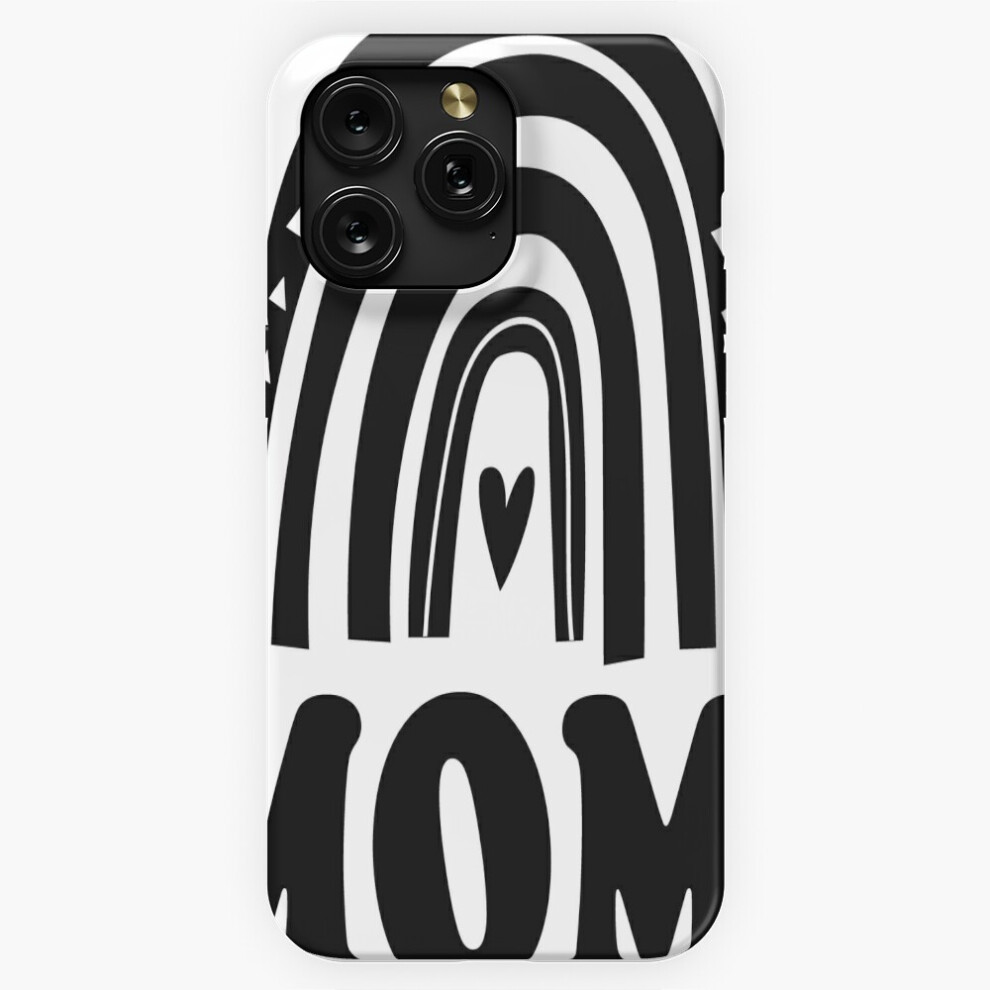 (Mom4 Mom Of 4 Mother Of Four Bohemian Rainbow Boho Style Mothers Day Stuff For Mom From Daughter Or ) Phone Case For Iphone Samsung 19 18 17 16 14 13 4741628097251