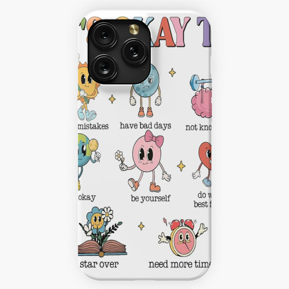 (It's Okay To Mental Health Cute Anxiety=6921) Phone Case For Iphone Samsung 19 18 17 16 14 13 12 11 Plus Pro Max Galaxy S28 S27 S26 S25 S24 S23 S22 U 4741628097244
