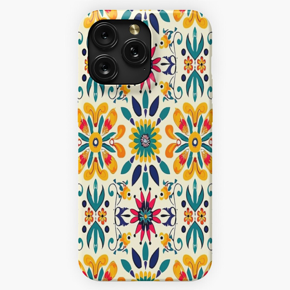 (Traditional Mexican Style Floral Pattern Design=6994) Phone Case For Iphone Samsung 19 18 17 16 14 13 12 11 Plus Pro Max Galaxy S28 S27 S26 S25 S24 S 4741628097985