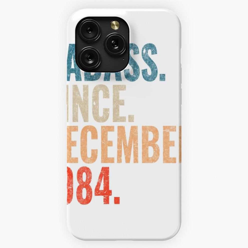 (Badass Since December 1984 Vintage 1984 December Birthday Gift=7575) Phone Case For Iphone Samsung 19 18 17 16 14 13 12 11 Plus Pro Max Galaxy S28 S2 4741628103914