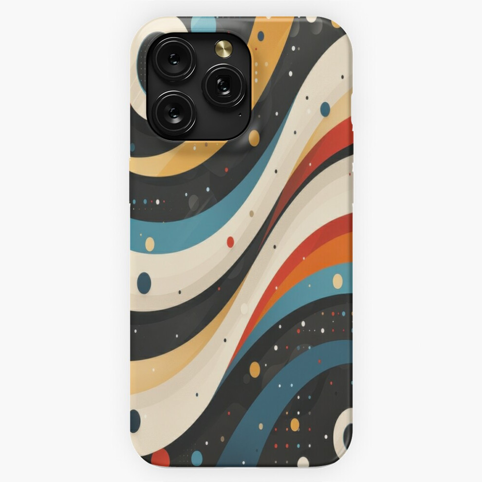 (Abstract Rainbow Waves With Colorful Dots=7529) Phone Case For Iphone Samsung 19 18 17 16 14 13 12 11 Plus Pro Max Galaxy S28 S27 S26 S25 S24 S23 S22 4741628103440