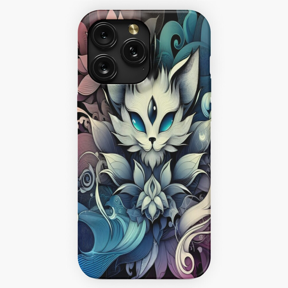 (Sinister Whiskers: Abstract Background With Devil Cat=7517) Phone Case For Iphone Samsung 19 18 17 16 14 13 12 11 Plus Pro Max Galaxy S28 S27 S26 S25 4741628103327