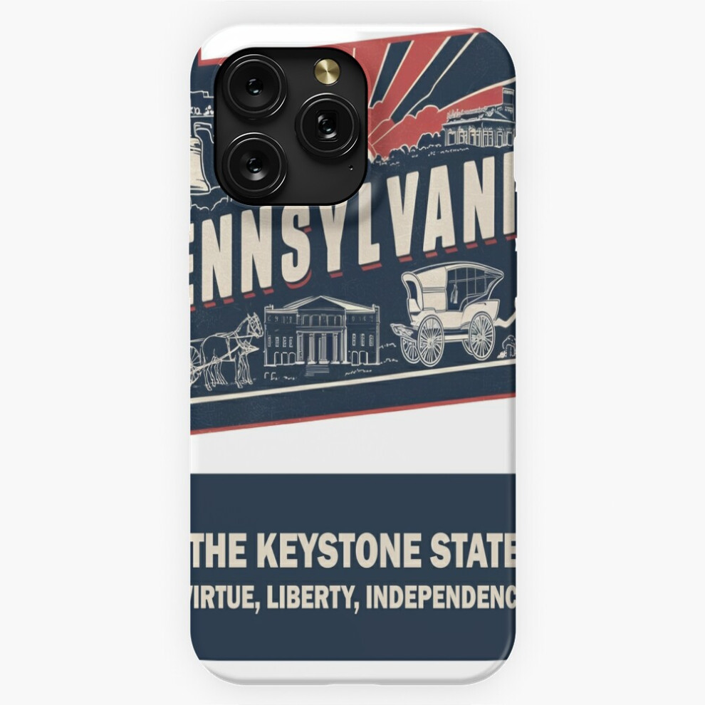 (Usa State Maps Retro Travel Style Pennsylvania=7434) Phone Case For Iphone Samsung 19 18 17 16 14 13 12 11 Plus Pro Max Galaxy S28 S27 S26 S25 S24 S2 4741628102474