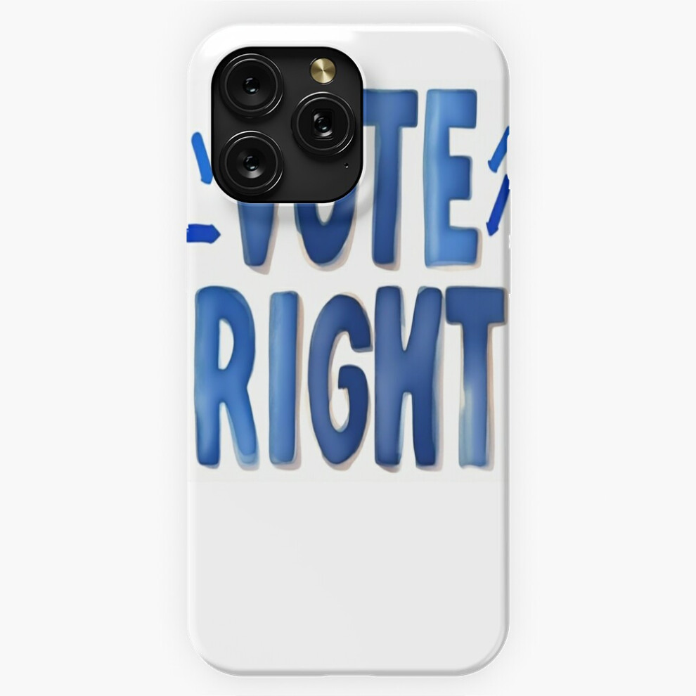 (Vote Right Vote Watercolor Painting=7922) Phone Case For Iphone Samsung 19 18 17 16 14 13 12 11 Plus Pro Max Galaxy S28 S27 S26 S25 S24 S23 S22 Blue 4741628107455