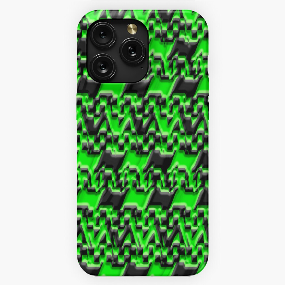 (Green And Black Glitchy Skewed Checkerboard =8142) Phone Case For Iphone Samsung 19 18 17 16 14 13 12 11 Plus Pro Max Galaxy S28 S27 S26 S25 S24 S23 Green,Black 4741628109695