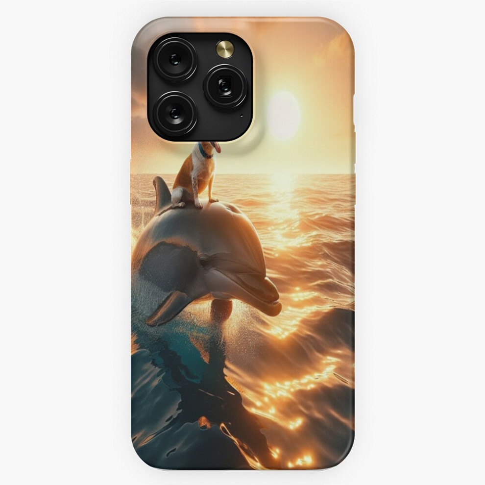 (Dog And A Dolphin=8104) Phone Case For Iphone Samsung 19 18 17 16 14 13 12 11 Plus Pro Max Galaxy S28 S27 S26 S25 S24 S23 S22 Ultra Note 20 4741628109312