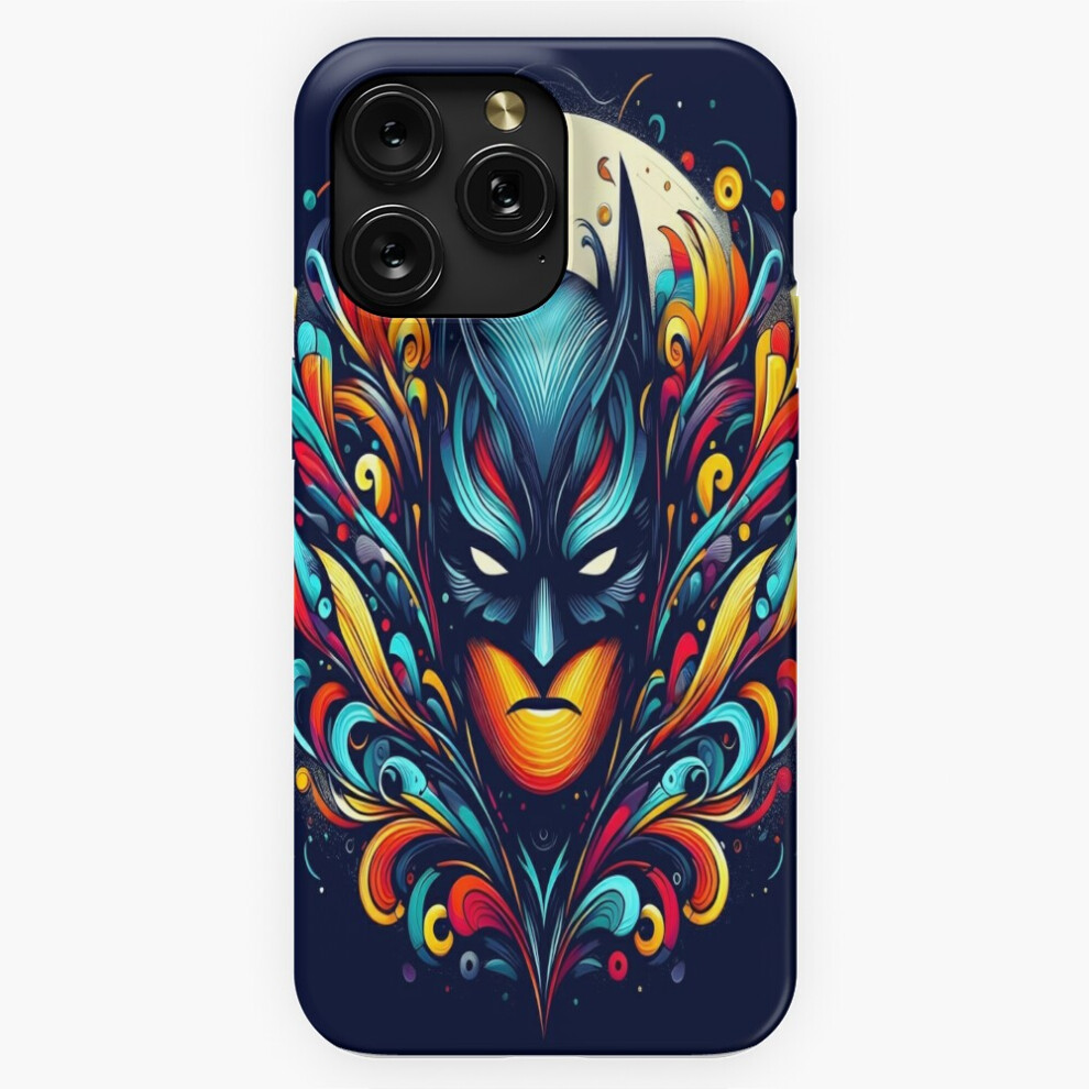 (Artistic And Vibrant Batman Logo Design=8077) Phone Case For Iphone Samsung 19 18 17 16 14 13 12 11 Plus Pro Max Galaxy S28 S27 S26 S25 S24 S23 S22 U 4741628109039
