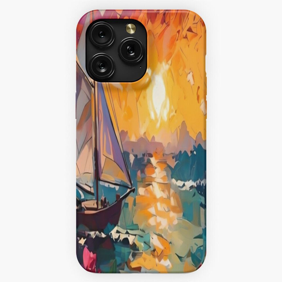 (Sunset Boat Sea=8572) Phone Case For Iphone Samsung 19 18 17 16 14 13 12 11 Plus Pro Max Galaxy S28 S27 S26 S25 S24 S23 S22 Ultra Note 20 Red 4741628114088