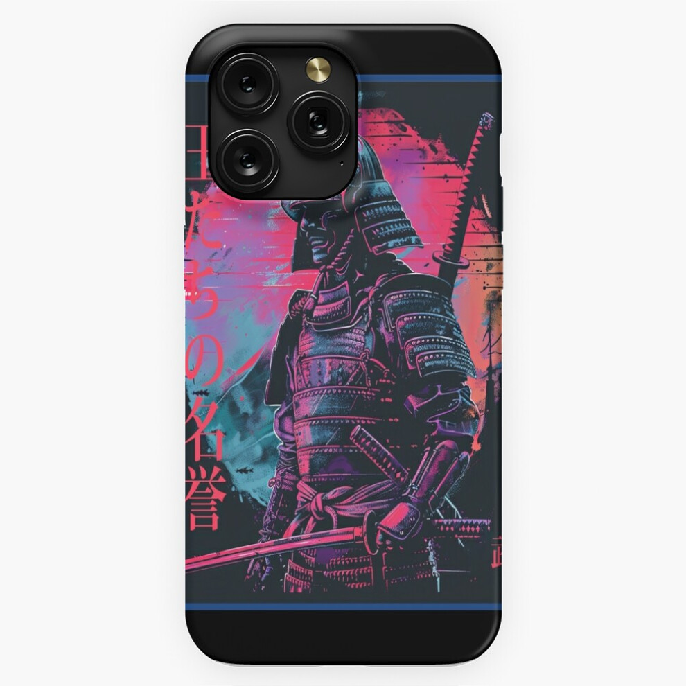 (Japanese Samurai Synthwave - Honor Of The King=8370) Phone Case For Iphone Samsung 19 18 17 16 14 13 12 11 Plus Pro Max Galaxy S28 S27 S26 S25 S24 S2 4741628112022