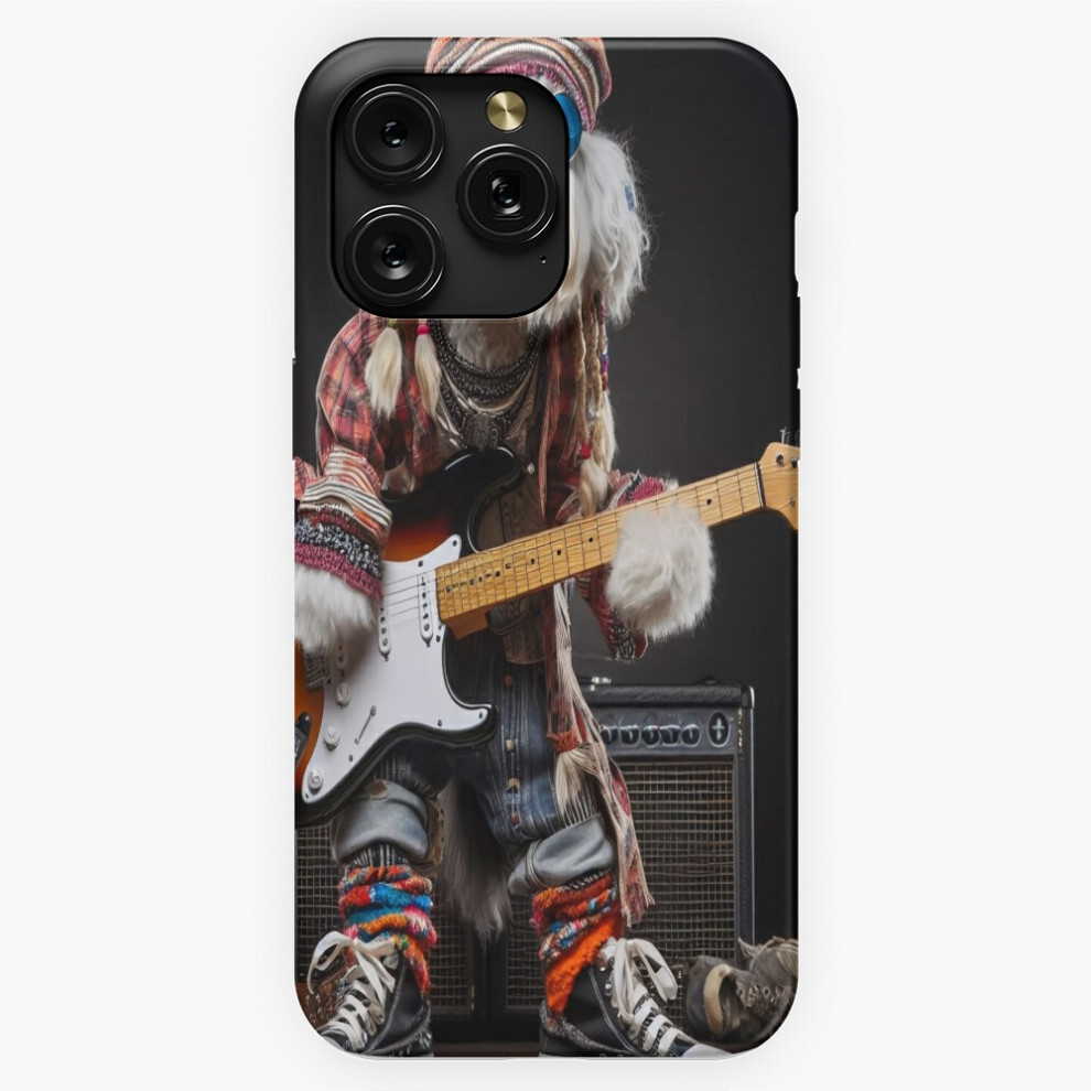 (Rockstar Bearded Collie - Unleash The Music=9226) Phone Case For Iphone Samsung 19 18 17 16 14 13 12 11 Plus Pro Max Galaxy S28 S27 S26 S25 S24 S23 S 4741628120751