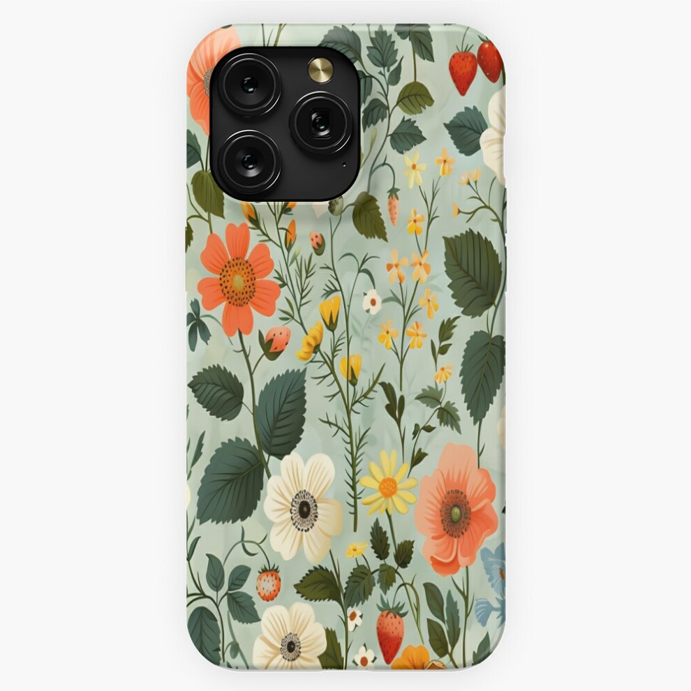 (Beautiful Flowers Floral Pattern Strawberry Butterfly=8870) Phone Case For Iphone Samsung 19 18 17 16 14 13 12 11 Plus Pro Max Galaxy S28 S27 S26 S25 4741628117126