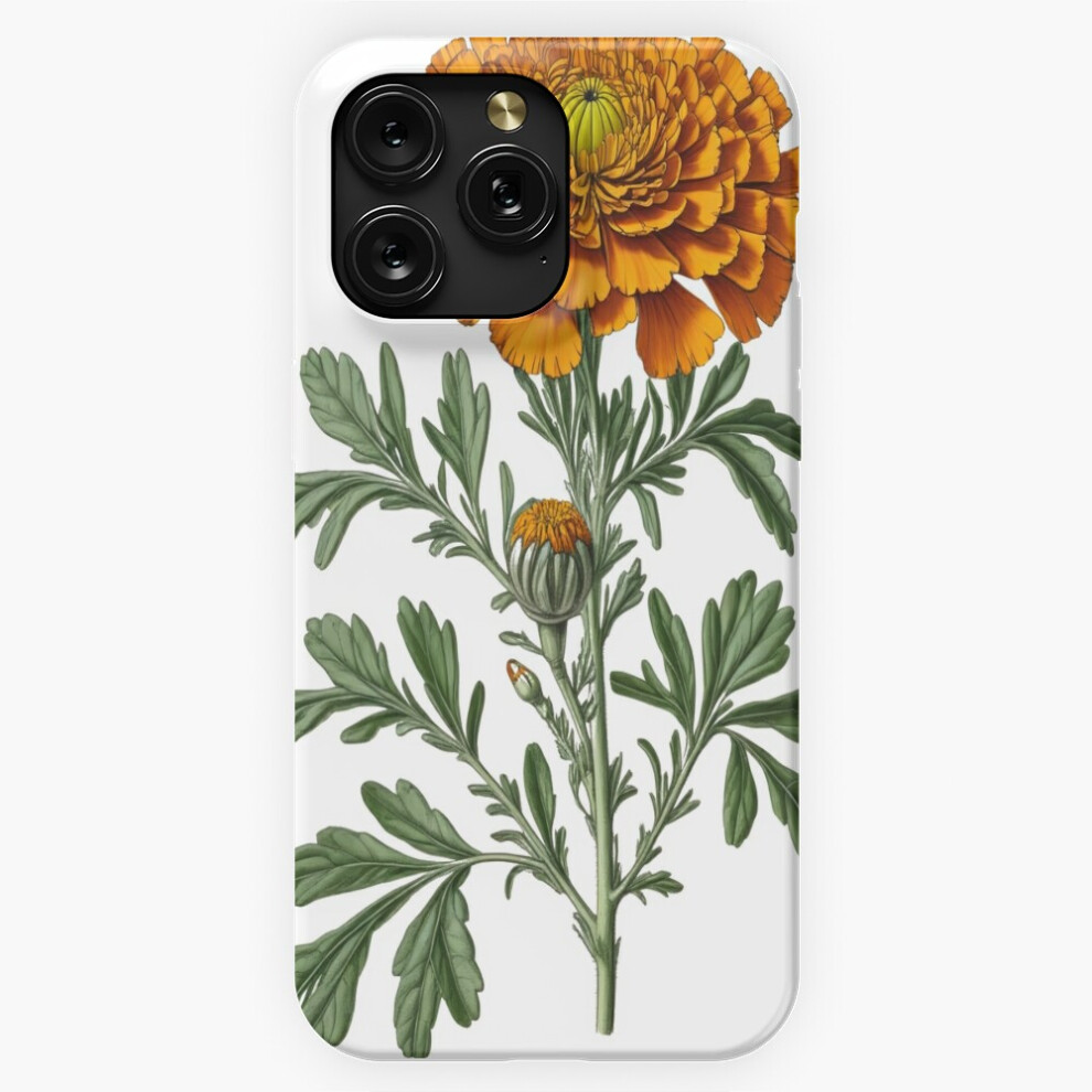 (Vibrant Marigold Flower Sketch=9703) Phone Case For Iphone Samsung 19 18 17 16 14 13 12 11 Plus Pro Max Galaxy S28 S27 S26 S25 S24 S23 S22 Ultra Note 4741628125626