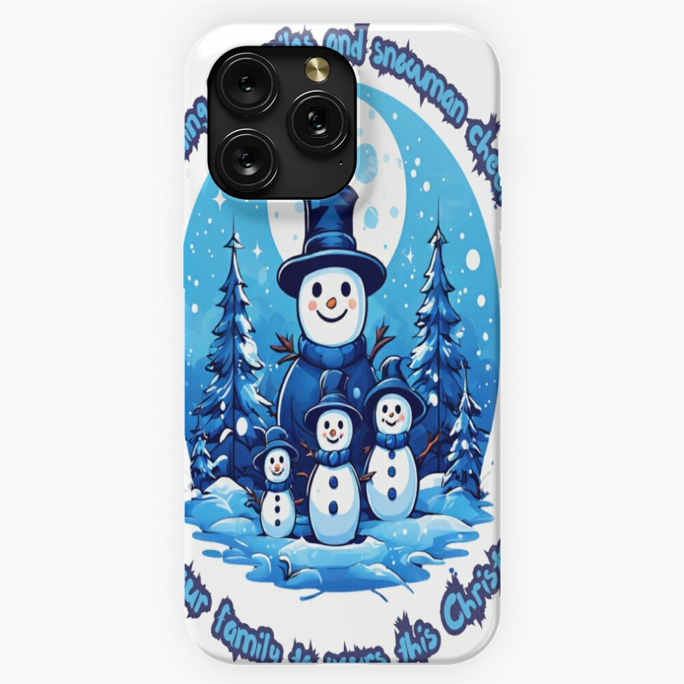 (Sending Icy Smiles And Snowman Cheer Snowman Family=9393) Phone Case For Iphone Samsung 19 18 17 16 14 13 12 11 Plus Pro Max Galaxy S28 S27 S26 S25 S 4741628122458
