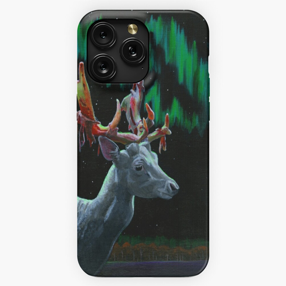 (Shedding - Albino Roe Deer And Northern Lights=9387) Phone Case For Iphone Samsung 19 18 17 16 14 13 12 11 Plus Pro Max Galaxy S28 S27 S26 S25 S24 S2 4741628122397