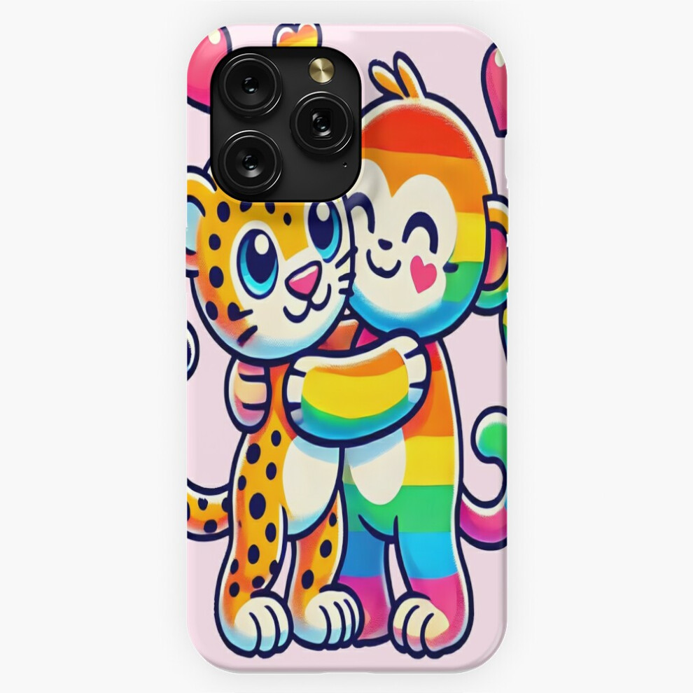 (Rainbow Hugging Leopard And Monkey=9955) Phone Case For Iphone Samsung 19 18 17 16 14 13 12 11 Plus Pro Max Galaxy S28 S27 S26 S25 S24 S23 S22 Ultra 4741628128191
