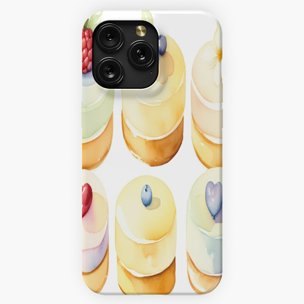 (Sweet Pastels Watercolor Vanilla Petit Fours=9980) Phone Case For Iphone Samsung 19 18 17 16 14 13 12 11 Plus Pro Max Galaxy S28 S27 S26 S25 S24 S23 4741628128443