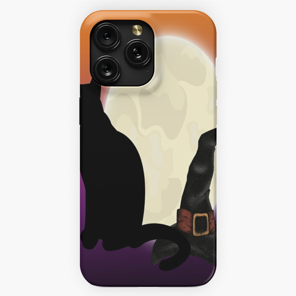 (Witchy Mystical Cat Kitty Witch Full Moon=10217) Phone Case For Iphone Samsung 19 18 17 16 14 13 12 11 Plus Pro Max Galaxy S28 S27 S26 S25 S24 Black 4741628130866