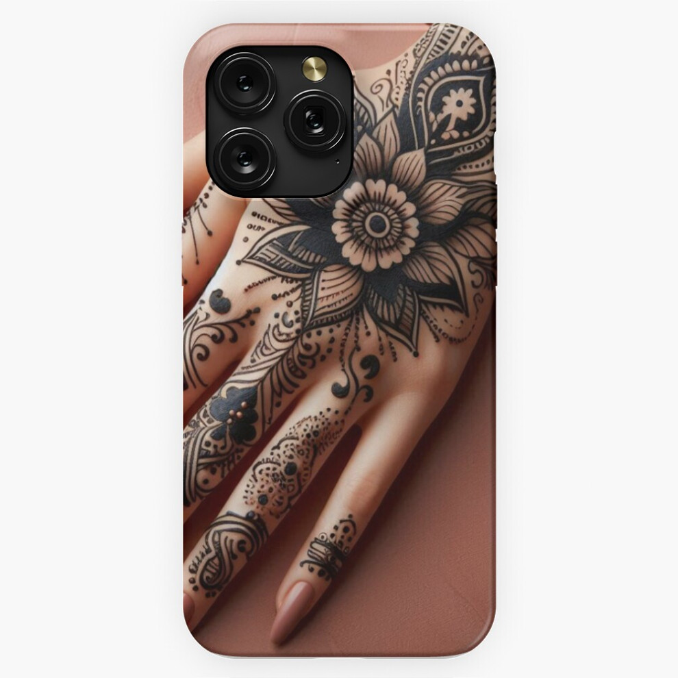 (Unique Six-Fingered Mehndi Hand Art=10728) Phone Case For Iphone Samsung 19 18 17 16 14 13 12 11 Plus Pro Max Galaxy S28 S27 S26 S25 S24 S23 S22 Ultr 4741628136073
