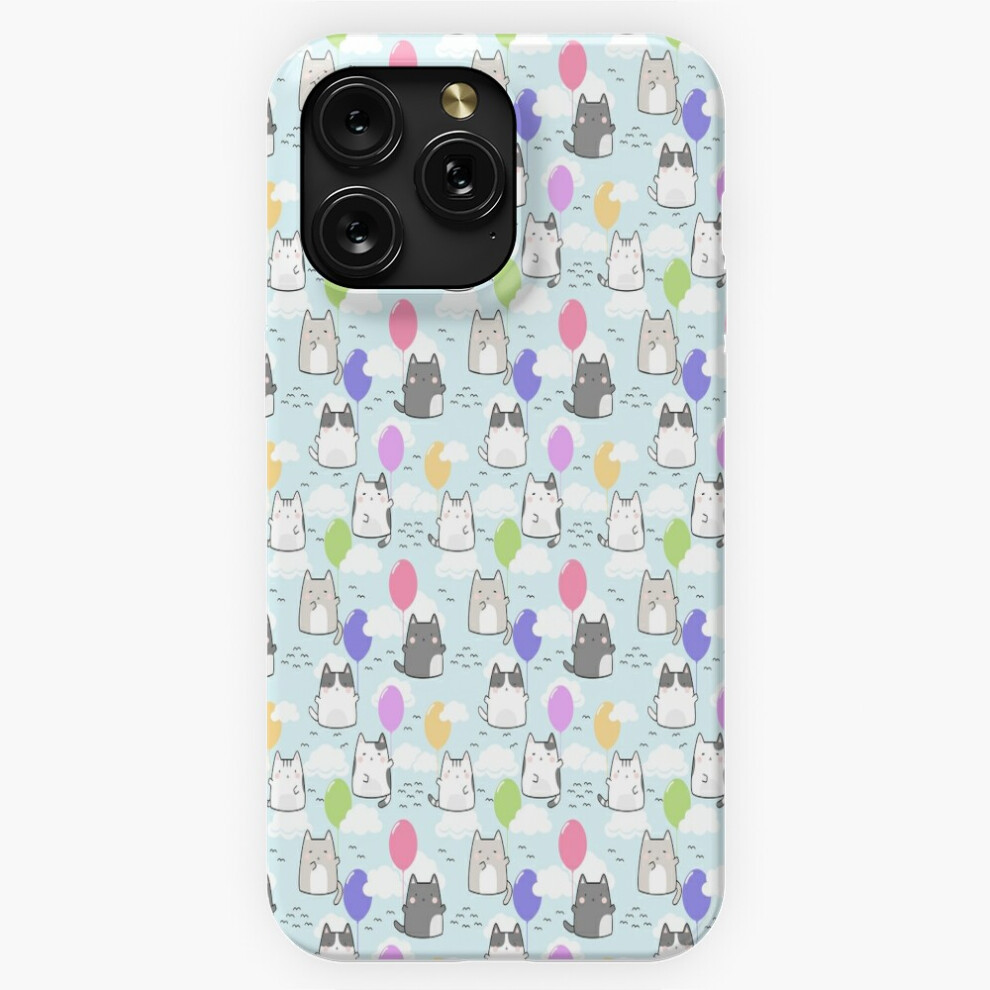 (Cute Kawaii Cartoon Cats With Baloons Summer Clouds=10616) Phone Case For Iphone Samsung 19 18 17 16 14 13 12 11 Plus Pro Max Galaxy S28 S27 S26 S25 4741628134932