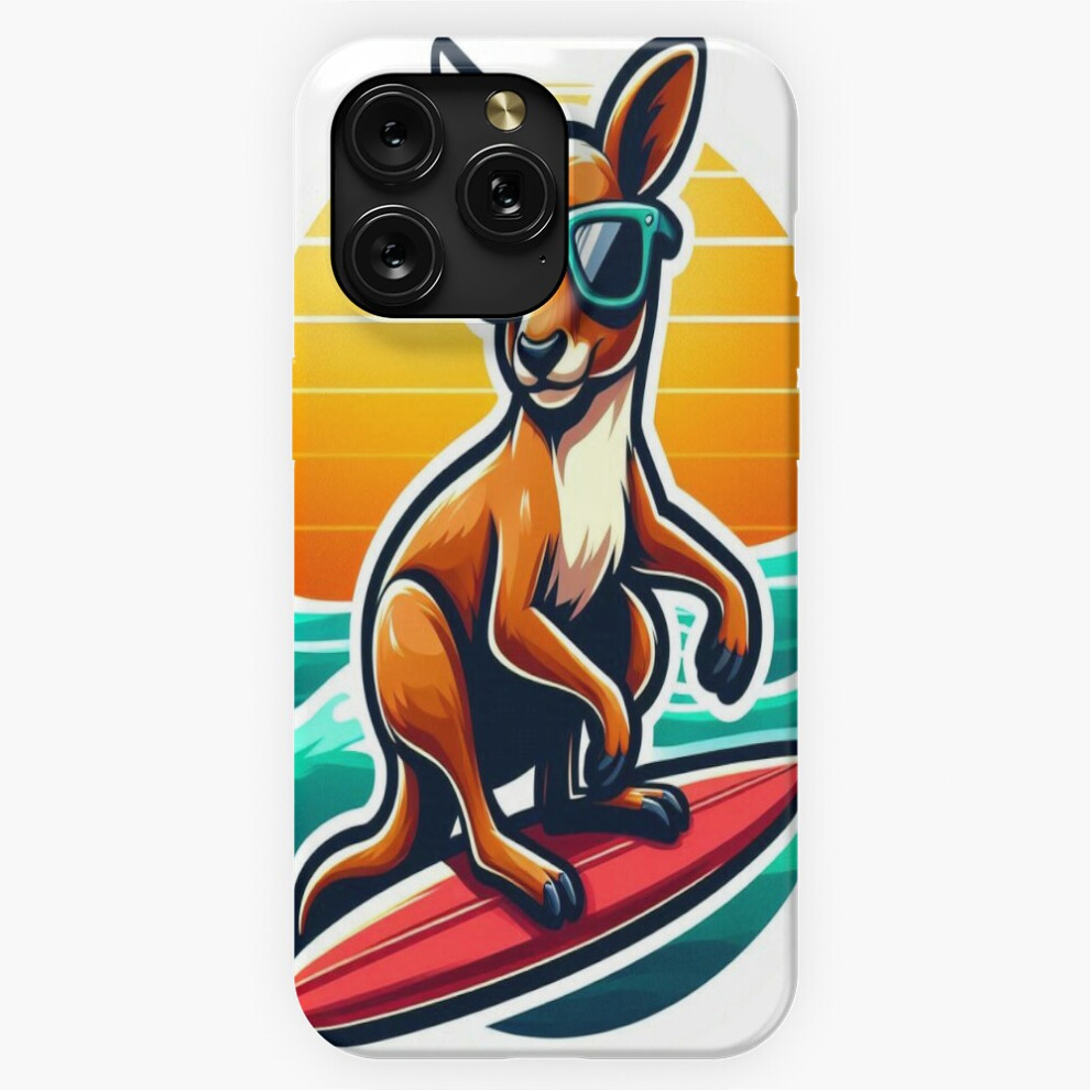 (Kangaroo Surfing=10477) Phone Case For Iphone Samsung 19 18 17 16 14 13 12 11 Plus Pro Max Galaxy S28 S27 S26 S25 S24 S23 S22 Ultra Note 20 4741628133515