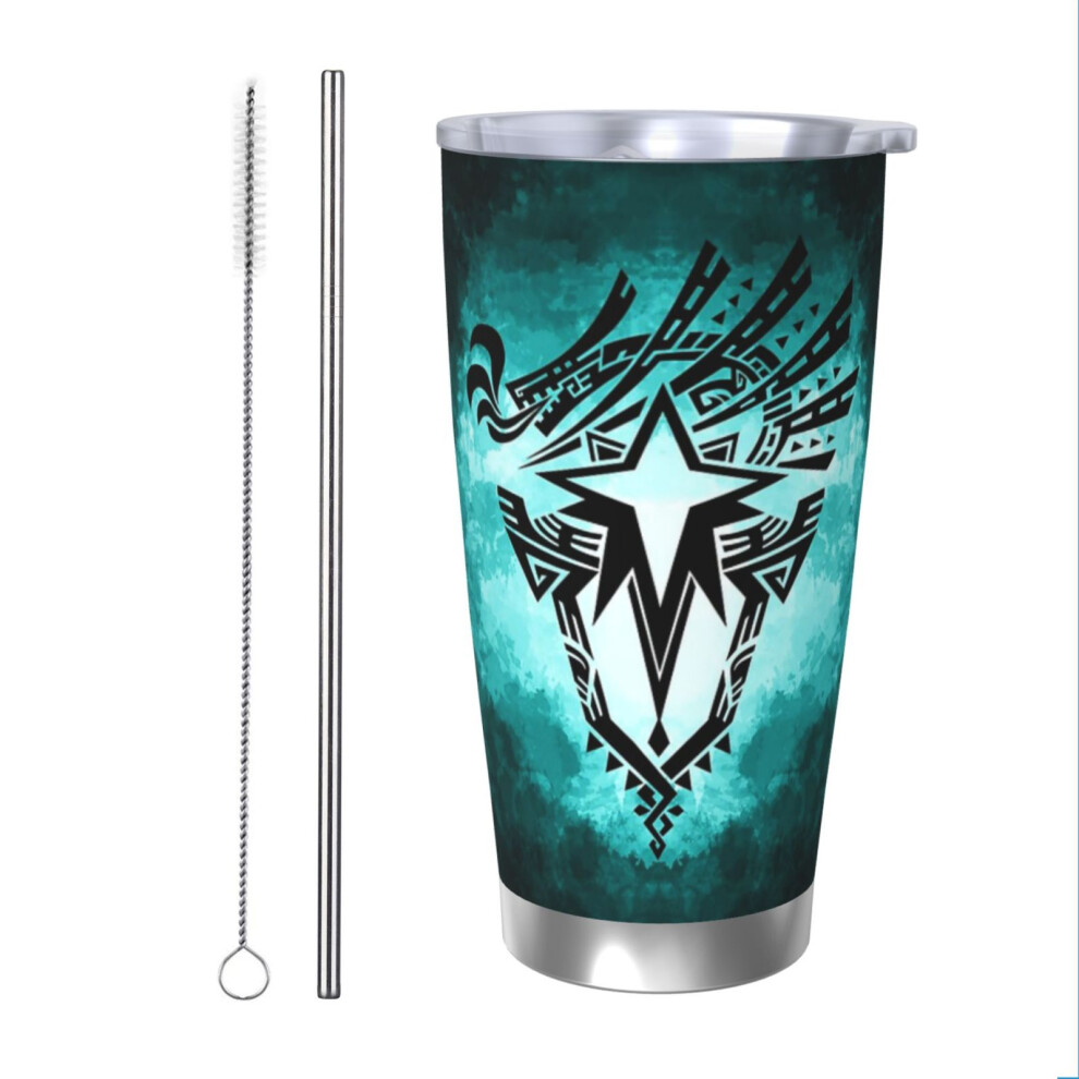 (Monster Hunter World Iceborne - Logo_191) Stainless Steel Tumbler 20oz Insulated Coffee Travel Funny Birthday Christmas Gifts For Women Men Boss Cowo