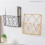 (Black) Magazine Holder Metal Wall Mount Home Space Saving Storage Rack 5