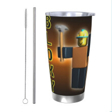 (Bloxy Cola Bigger_28) Stainless Steel Tumbler 20oz Insulated Coffee Travel Funny Birthday Christmas Gifts for Women Men Boss Coworker