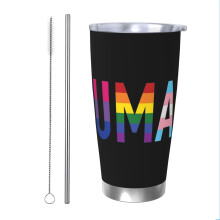 (Human, Various Queer Flags 1_322) Stainless Steel Tumbler 20oz Insulated Coffee Travel Funny Birthday Christmas Gifts for Women Men Boss Coworker