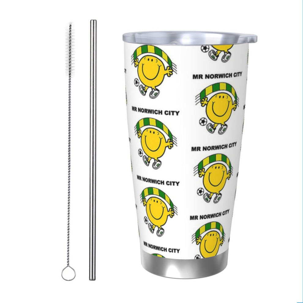 (Mr Norwich City - Football_1315) Stainless Steel Tumbler 20oz Insulated Coffee Travel Funny Birthday Christmas Gifts for Women Men Boss Coworker