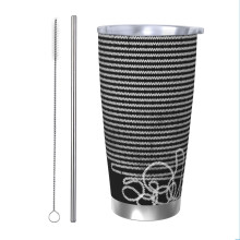 (Unravel (White Cat)_1138) Stainless Steel Tumbler 20oz Insulated Coffee Travel Funny Birthday Christmas Gifts for Women Men Boss Coworker