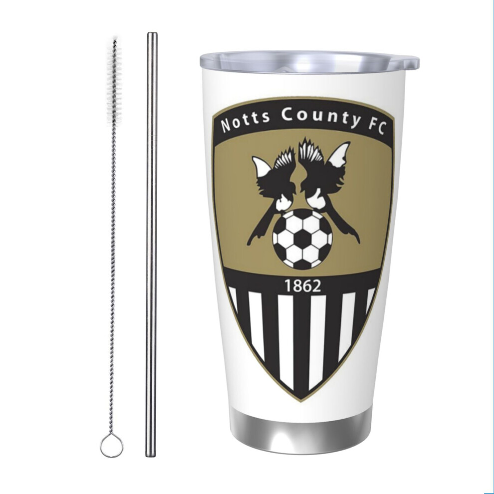 (Notts County Badge_910) Stainless Steel Tumbler 20oz Insulated Coffee Travel Funny Birthday Christmas Gifts for Women Men Boss Coworker