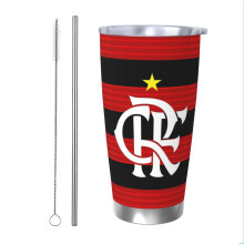 (Flamengo Brazil_11330) Stainless Steel Tumbler 20oz Insulated Coffee Travel Funny Birthday Christmas Gifts for Women Men Boss Coworker