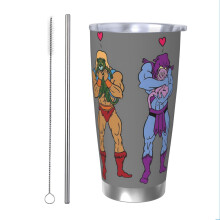 (He-Man And Skeletor Snuggle Break_12009) Stainless Steel Tumbler 20oz Insulated Coffee Travel Funny Birthday Christmas Gifts for Women Men Boss Coworker