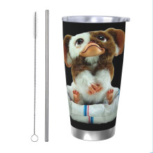 (Gremlins Gizmo_1771) Stainless Steel Tumbler 20oz Insulated Coffee Travel Funny Birthday Christmas Gifts for Women Men Boss Coworker