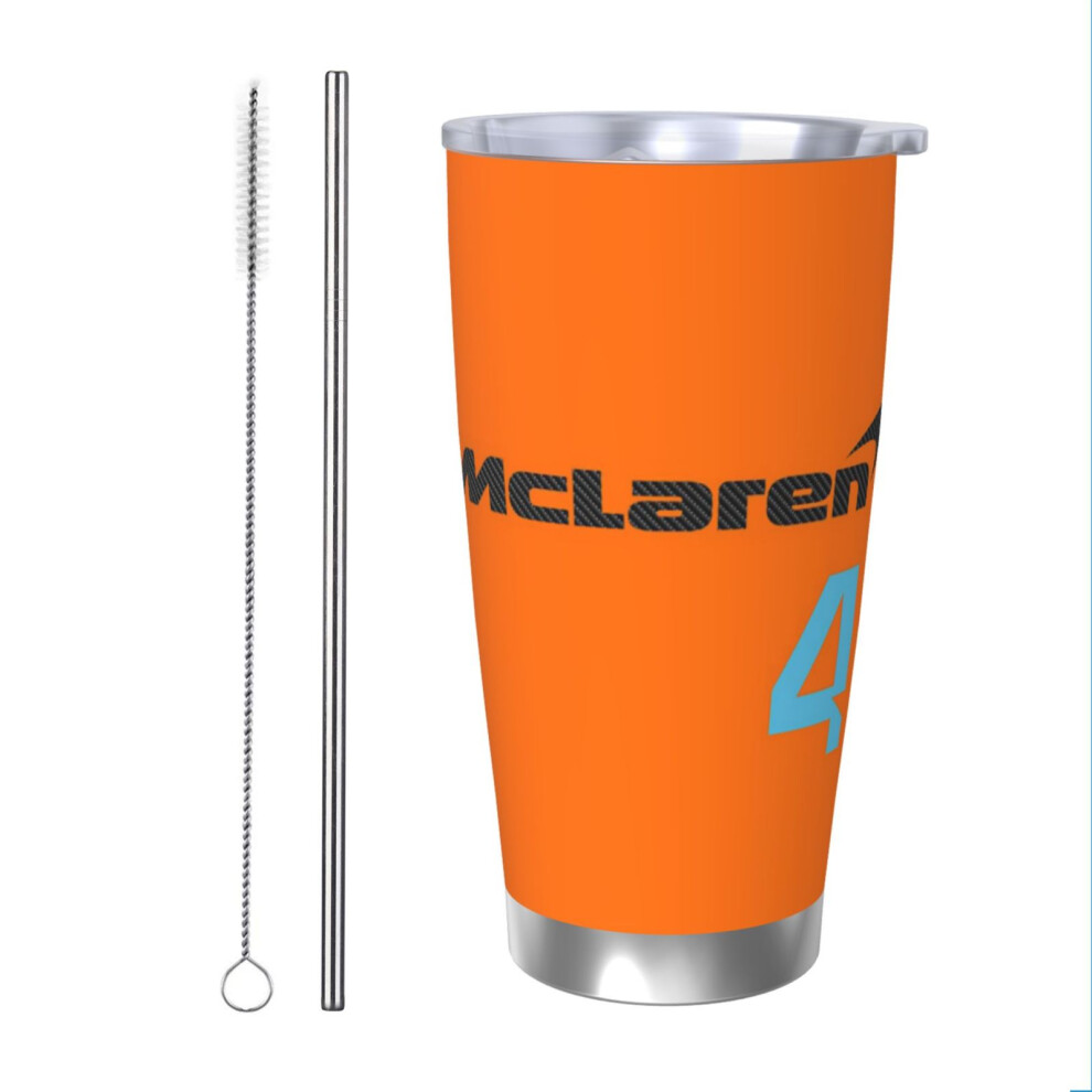 (McLaren F1 2022 - Lando Norris #4_10739) Stainless Steel Tumbler 20oz Insulated Coffee Travel Funny Birthday Christmas Gifts for Women Men Boss Cowor