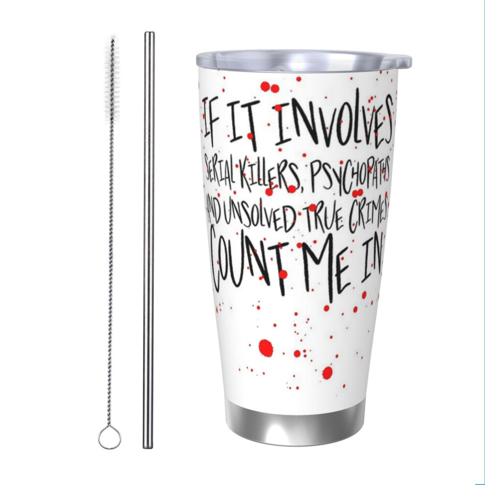 Stainless Steel Tumbler 20oz Insulated Coffee Travel Funny Birthday Christmas Gifts for Women Men Boss Coworker