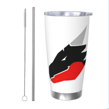 (Bad Dragon Logo_3684) Stainless Steel Tumbler 20oz Insulated Coffee Travel Funny Birthday Christmas Gifts for Women Men Boss Coworker
