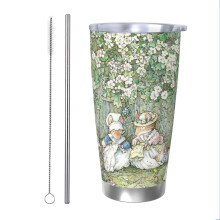 (Brambly Hedge - Hawthorn Blossom And Babies_7357) Stainless Steel Tumbler 20oz Insulated Coffee Travel Funny Birthday Christmas Gifts for Women Men Boss Coworker