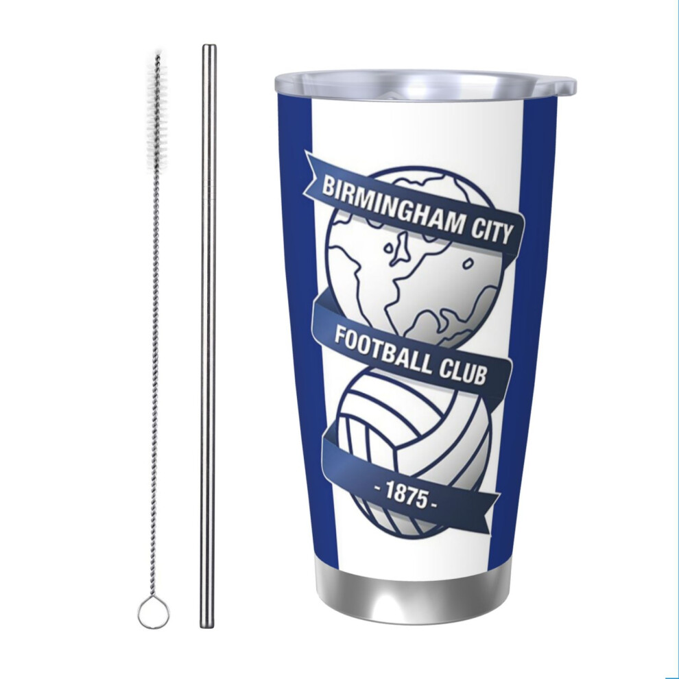 (Birmingham City FC Logo_1192) Stainless Steel Tumbler 20oz Insulated Coffee Travel Funny Birthday Christmas Gifts for Women Men Boss Coworker