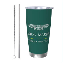 (Aston Martin F1_6466) Stainless Steel Tumbler 20oz Insulated Coffee Travel Funny Birthday Christmas Gifts for Women Men Boss Coworker