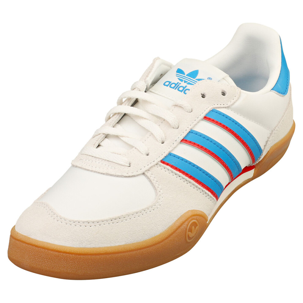 (4) adidas Squash Indoor Mens Casual Trainers in White Blue